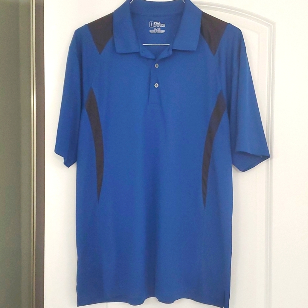 Nice blue and black golf shirt in very good condition!